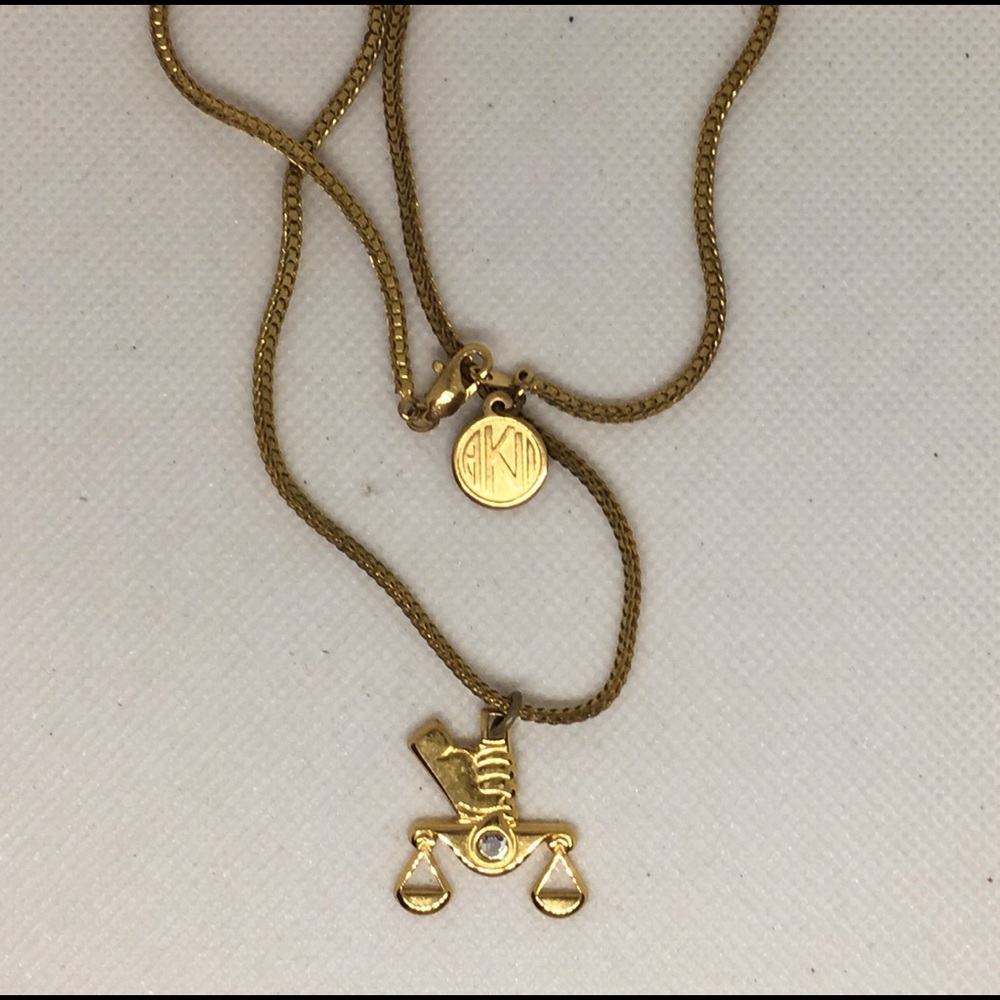 Anne Koplik Designs, Libra Horoscope Necklace with Crystal